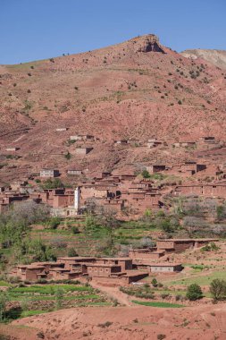 Tipik dağ manzarası, Azilal ili, Atlas dağ sırası, Fas, Afrika