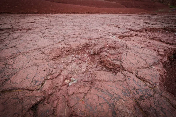 Dinoszaurusz Lábnyomok Közép Felső Jurassic Geo Park Iouaridene Beni Mellal — Stock Fotó