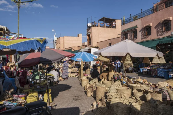 Spice Square Souk Marrakesh Morocco Africa — Foto de Stock
