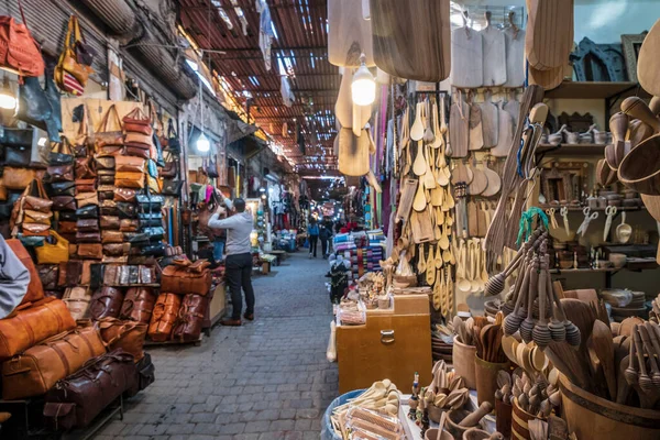 Souk Street Marrakesh Morocco Africa — Foto de Stock