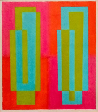 Josef Albers, Salınım C, 1940 - 1945, masonite, Valencia, İspanya