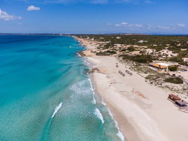 Es Arenals, Migjorn plajı, Formentera, Pitiusas Adaları, Balear Community, İspanya