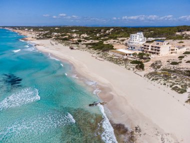 Es Arenals, Migjorn plajı, Formentera, Pitiusas Adaları, Balear Community, İspanya