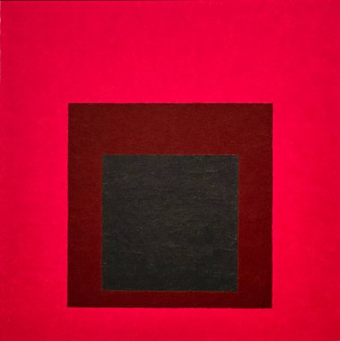Meydana Saygılar için Renk Çalışması, umut tazelendi, 1951, duvarda yağ, Josef Albers, Bauhaus