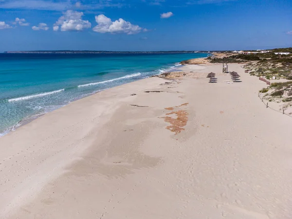 Arenals Playa Migjorn Formentera Islas Pitiusas Comunidad Baleares España —  Fotos de Stock
