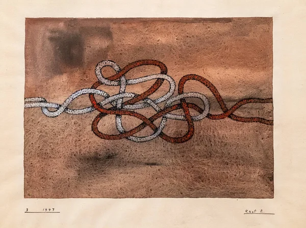 Düğüm 2, Anni Albers, 1947, kağıt üzerinde guaj, Bauhaus