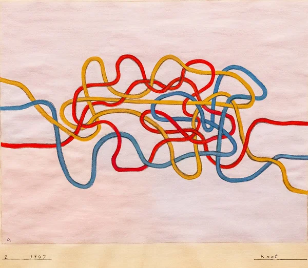 Knot, 1947, Anni Albers, kağıt üzerinde bıyık, Bauhaus.