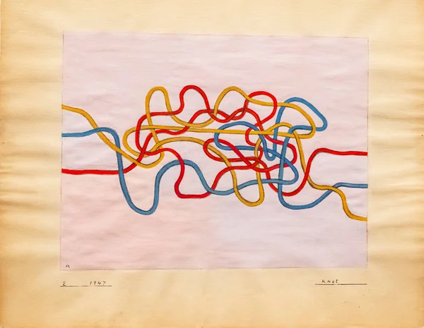 Knot, 1947, Anni Albers, kağıt üzerinde bıyık, Bauhaus.