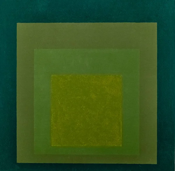 Meydana Saygı Rengi Çalışması, nöbetçi, 1952, duvarcıya yağ, Josef Albers, Bauhaus