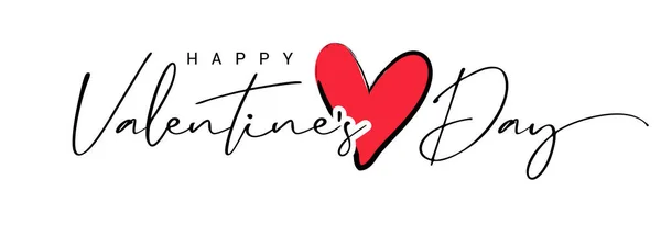 Walentynki Tło Wzorem Serca Typografia Szczęśliwy Walentynki Tekst Dzień Ilustracja — Wektor stockowy