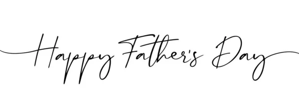 Happy Fathers Day Elegant Calligraphy Quote Poster Template Father Day — Vector de stock