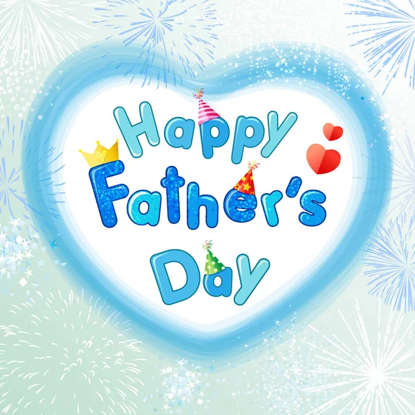 Šťastné Pozdravy Dni Otců Roztomilý Banner Nebo Ikona Pro Internet — Stockový vektor