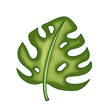 Güzel palmiye yaprağı, her amaç için harika bir tasarım..