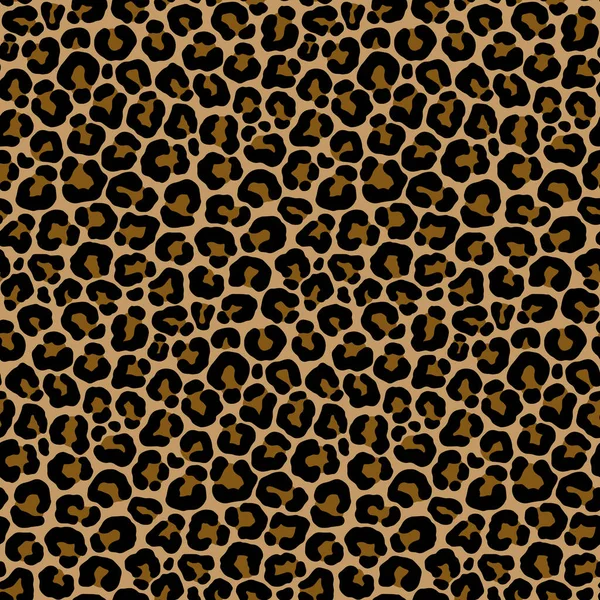 Awesome Leopard Animal Motif Vector Seamless Pattern Design Great Spring — Stock Vector