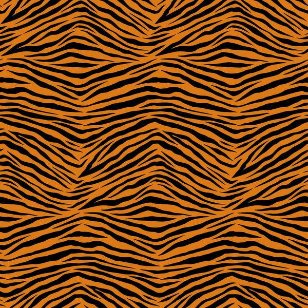 Simple Tiger Animal Motif Vector Seamless Pattern Design — Stock Vector