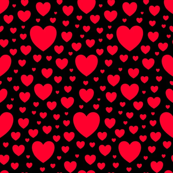 Love Heart Vector Seamless Pattern Design 추상화 고전적 디자인 초대장 — 스톡 벡터