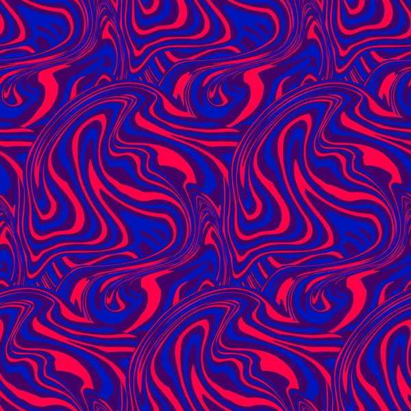 Textura Mármol Azul Rojo Abstracto Vector Diseño Patrón Sin Costura — Vector de stock