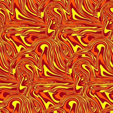 Turuncu Mermer Sıvı Motif Vektör Kusursuz Desen. Klasik ürün tasarımı, kumaş, arka plan, davetiyeler, ambalaj tasarım projeleri için harika. Yüzey deseni tasarımı.