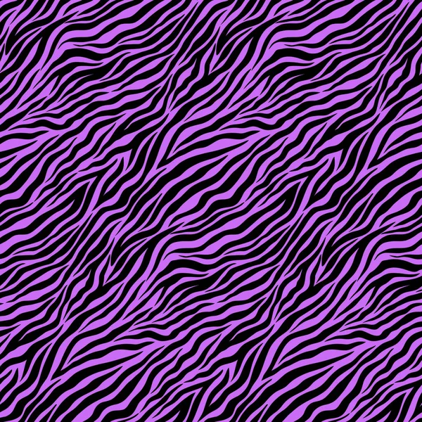 Purple Zebra Animal Motif Vector Seamless Pattern Awesome Classic Product — Stock Vector