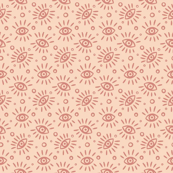 El Çekimi Gözler Dekoratif Vektör Kusursuz Desen. Klasik ürün tasarımı, kumaş, arka plan, davetiyeler, ambalaj tasarım projeleri için harika. Yüzey deseni tasarımı.