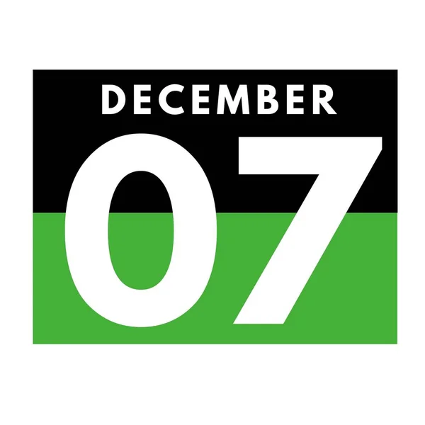 Dezember Flaches Tägliches Kalendersymbol Date Day Month Calendar Für Den — Stockfoto