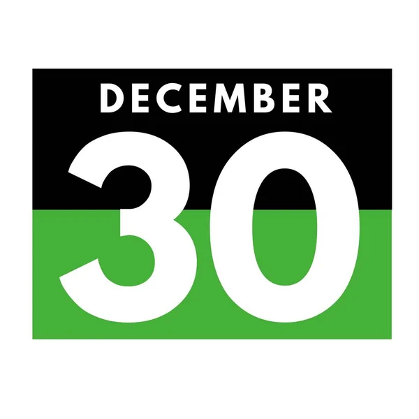 Dezembro Ícone Calendário Diário Plano Date Dia Mês Calendar Para — Fotografia de Stock