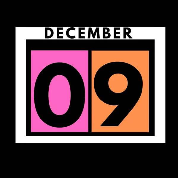 Diciembre Color Plano Calendario Diario Icono Date Día Mes Calendar —  Fotos de Stock