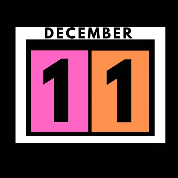Diciembre Color Plano Calendario Diario Icono Date Día Mes Calendar — Foto de Stock