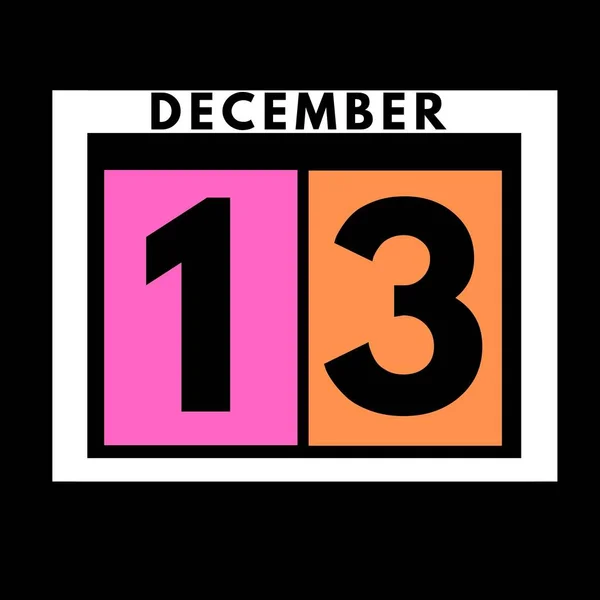 아이콘 Date Day Month Calendar Month December — 스톡 사진