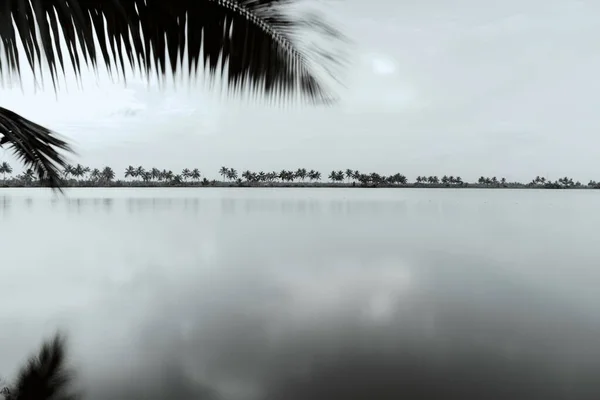 Afgebeeld Van Schilderachtige Oever Van Het Meer Kochi Tijdens Een — Stockfoto