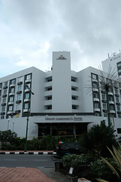 Kuching Malaysia Circa December 2021 Picture Grand Margherita Hotel Cloudy — Stockfoto