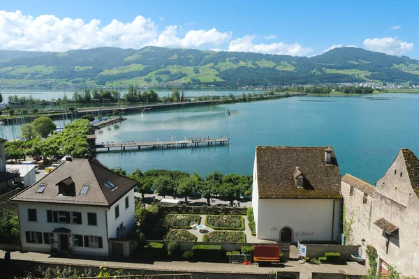 Rapperswil Switzerland Circa June 2022 Picture Old Building Rose Garden — ストック写真