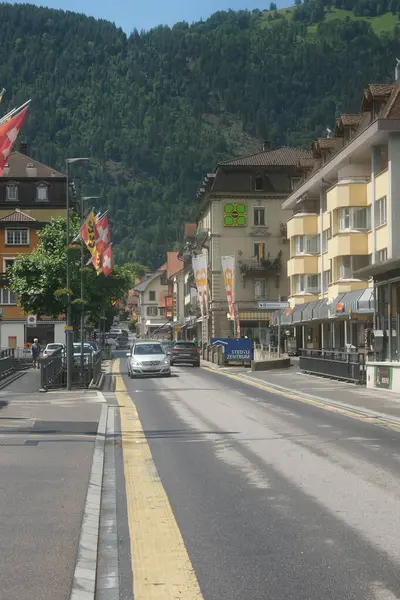 Interlaken Suiza Circa Junio 2022 Una Foto Con Efecto Ruido —  Fotos de Stock