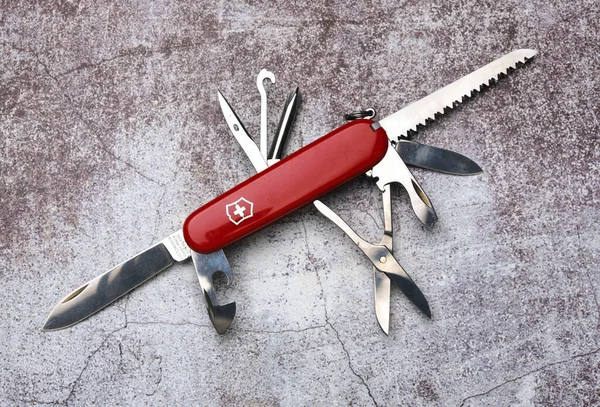 Klang Malaysia Circa September 2022 Picture Victorinox Super Tinker Multitool Stock Picture