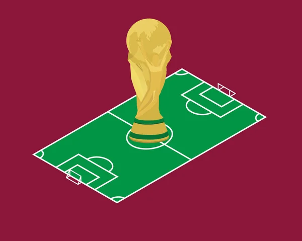Fifa Copa Del Mundo 2022 Qatar Ilustración Fondo Color Qatar —  Fotos de Stock
