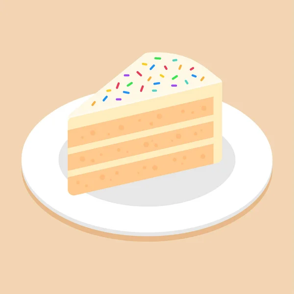 Rebanada de pastel de esponja imágenes de stock de arte vectorial |  Depositphotos