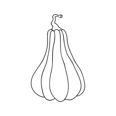 Çizgili balkabağı, dikdörtgen şekilli. Cadılar Bayramı veya Şükran Günü için balkabağı, rozet veya ikon