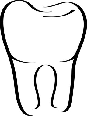 Sağlıklı diş, vektörde diş, dişçilik