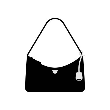 Beyaz arkaplanda torba simgesi izole edildi. Web sitesi tasarımı için modern, basit, vektör, simge, mobil uygulama, ui. Vektör İllüstrasyonu