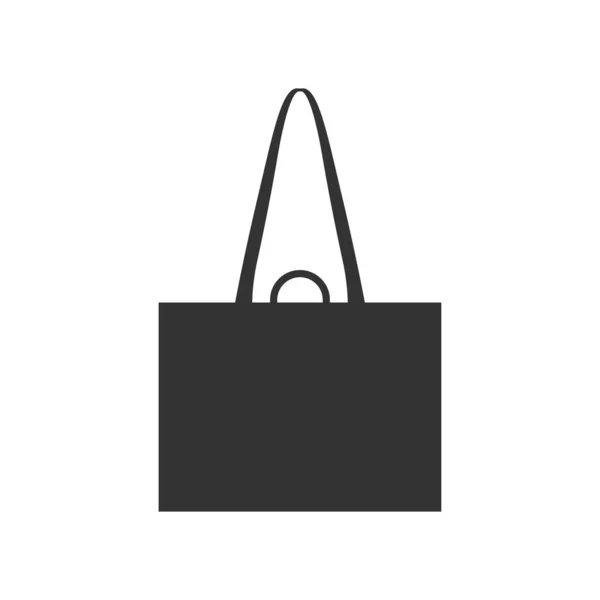 Zak Pictogram Geïsoleerd Witte Achtergrond Shopping Symbool Modern Eenvoudig Vector — Stockvector