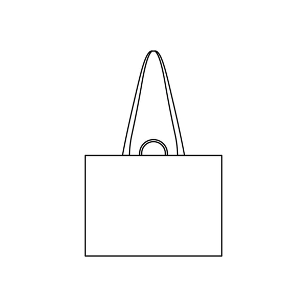 Bag Ikon Isolerad Vit Bakgrund Tillbehör Symbol Modern Enkel Vektor — Stock vektor