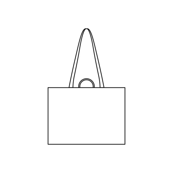 Icono Bolsa Aislado Sobre Fondo Blanco Accesorios Símbolo Moderno Simple — Archivo Imágenes Vectoriales