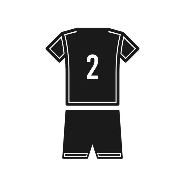 Cyfrowa Ikona Piłki Nożnej Odizolowana Białym Tle Odzież Sportowa Symbol — Wektor stockowy