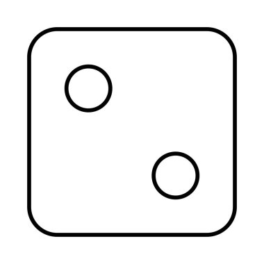 Dice simgesi beyaz arkaplanda izole edildi. Kumar sembolü modern, basit, vektör, web sitesi tasarımı için simge, mobil uygulama, ui. Vektör İllüstrasyonu