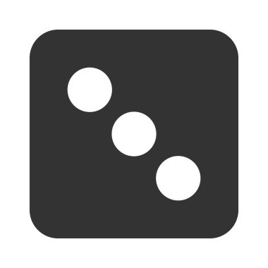 Dice simgesi beyaz arkaplanda izole edildi. Kumar sembolü modern, basit, vektör, web sitesi tasarımı için simge, mobil uygulama, ui. Vektör İllüstrasyonu