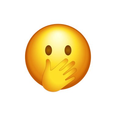 Beyaz arka planda izole edilmiş sosyal medya emojisi. Duygu simgesi modern, basit, vektör, web sitesi tasarımı için simge, mobil uygulama, ui. Vektör İllüstrasyonu