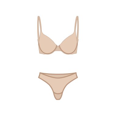 Bikini simgesi beyaz arkaplanda izole edildi. İç çamaşırı sembolü modern, basit, vektör, web sitesi tasarımı için simge, mobil uygulama, ui. Vektör İllüstrasyonu