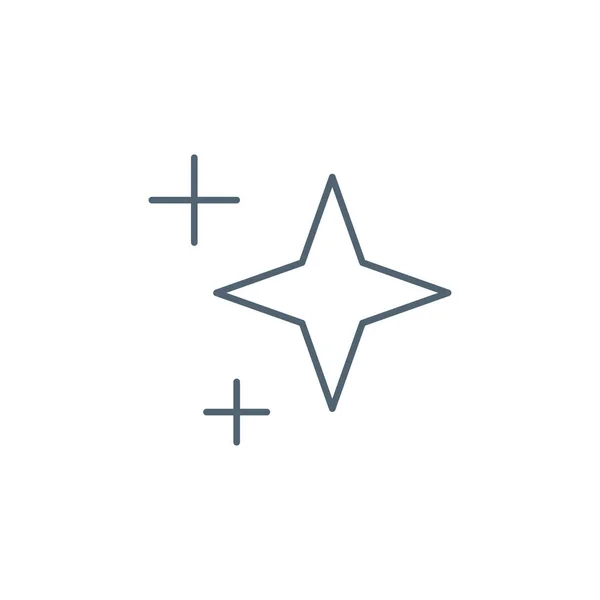 Star Icon Isolated White Background Timeline Symbol Modern Simple Vector — Stok Vektör