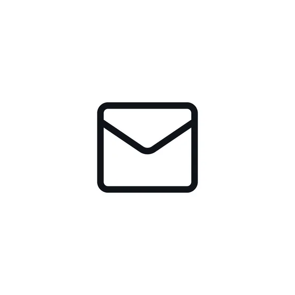 Mail Icon Isolated White Background Message Symbol Modern Simple Vector — стоковый вектор