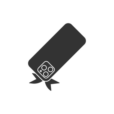 Bırakılan telefon simgesi beyaz arkaplanda izole edildi. Akıllı telefon sembolü modern, basit, vektör, web sitesi tasarımı için simge, mobil uygulama, ui. Vektör İllüstrasyonu